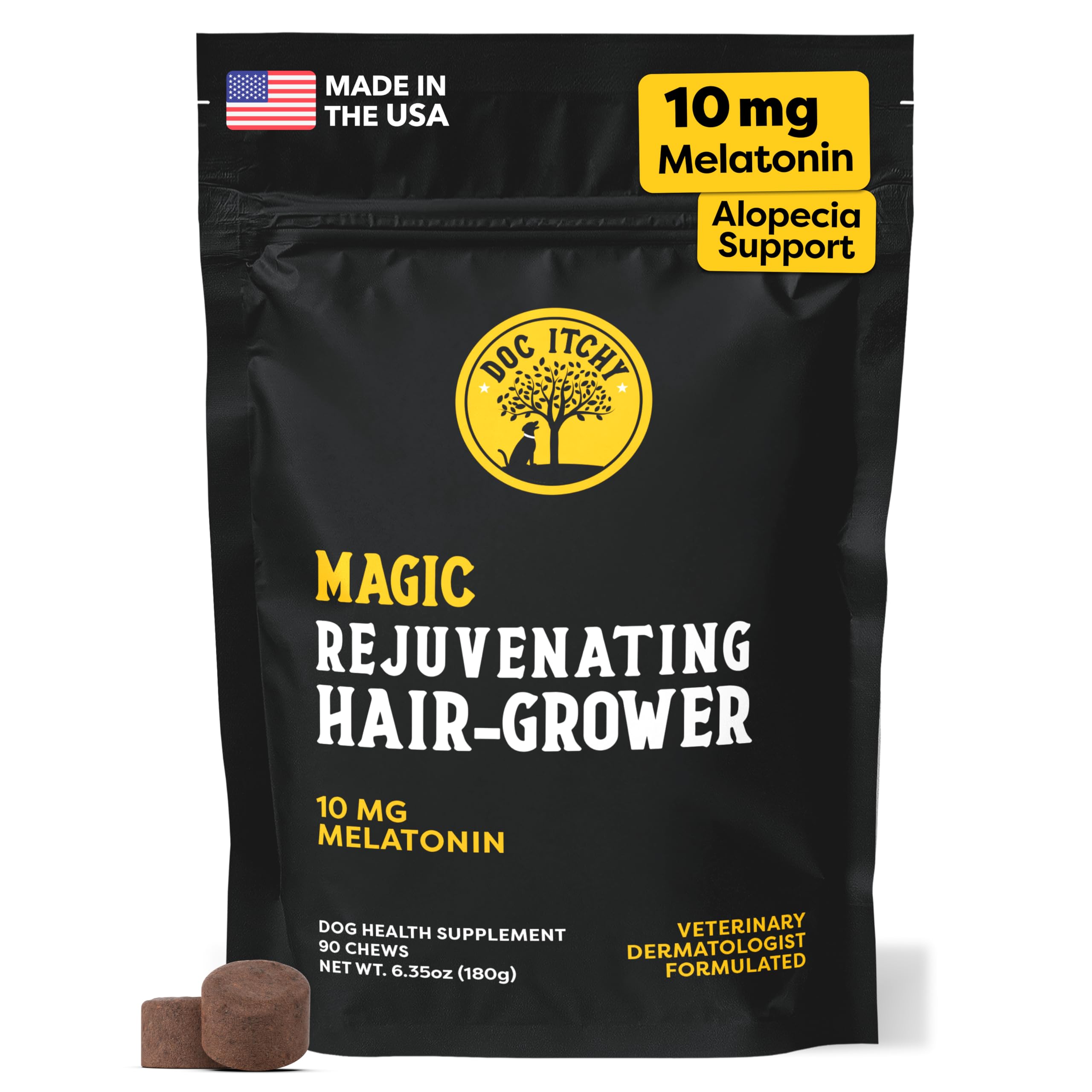 Amazon.com : Doc Itchy Rejuvenating Hair-Grower Dog Pet Chews